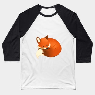 Sleeping Fox Baseball T-Shirt